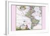 The Americas - the Western Hemisphere-Heirs Homanns-Framed Art Print