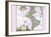 The Americas - the Western Hemisphere-Heirs Homanns-Framed Art Print