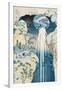 The Amida Waterfall in the Far Reaches of the Kisokaido Road Premium Poster-null-Framed Poster