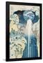 The Amida Waterfall in the Far Reaches of the Kisokaido Road Premium Poster-null-Framed Poster