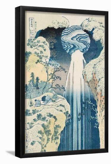 The Amida Waterfall in the Far Reaches of the Kisokaido Road-Trends International-Framed Poster