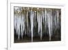 The Ammer and the Schleierfalle in Winter with Ice and Snow in the Allgau-Wolfgang Filser-Framed Photographic Print