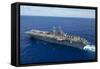 The Amphibious Assault Ship USS Boxer Transits the Pacific Ocean-null-Framed Stretched Canvas