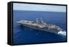 The Amphibious Assault Ship USS Boxer Transits the Pacific Ocean-null-Framed Stretched Canvas