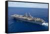 The Amphibious Assault Ship USS Boxer Transits the Pacific Ocean-null-Framed Stretched Canvas