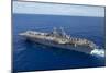 The Amphibious Assault Ship USS Boxer Transits the Pacific Ocean-null-Mounted Photographic Print