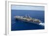 The Amphibious Assault Ship USS Boxer Transits the Pacific Ocean-null-Framed Photographic Print