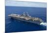 The Amphibious Assault Ship USS Boxer Transits the Pacific Ocean-null-Mounted Photographic Print