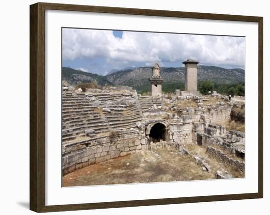 The Amphitheatre at the Lycian Site of Xanthos, Antalya Province, Anatolia, Turkey-null-Framed Photographic Print