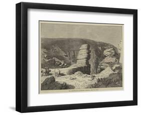 The Amphitheatre of Beliddea, Cornwall, from Pen Olver-R. Dudley-Framed Giclee Print