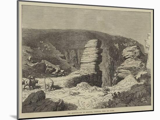 The Amphitheatre of Beliddea, Cornwall, from Pen Olver-R. Dudley-Mounted Giclee Print