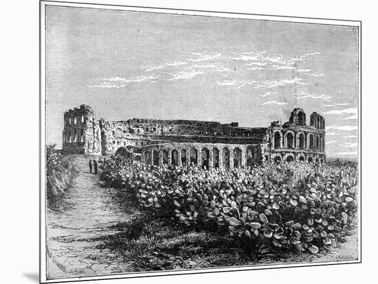 The Amphitheatre of El Jemm, C1890-F Meaulle-Mounted Giclee Print