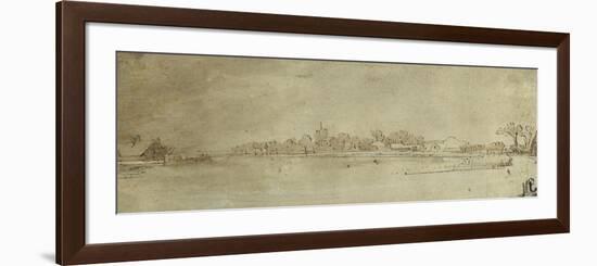 The Amstel Near Kostverloren, C.1651-52-Rembrandt van Rijn-Framed Giclee Print