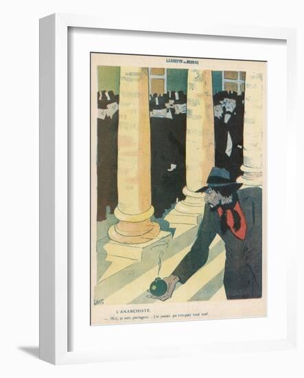 The Anarchist Plants a Bomb-Juan Gris-Framed Photographic Print