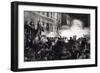 The Anarchist Riot in Chicago: a Dynamite Bomb Exploding Among the Police, from "Harper's Weekly"-Thure De Thulstrup-Framed Giclee Print