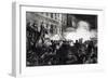 The Anarchist Riot in Chicago: a Dynamite Bomb Exploding Among the Police, from "Harper's Weekly"-Thure De Thulstrup-Framed Giclee Print