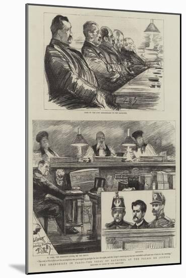 The Anarchists in Paris, the Trial of Ravachol at the Palais De Justice-Charles Paul Renouard-Mounted Giclee Print