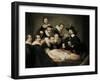 The Anatomy Lecture of Dr-Rembrandt van Rijn-Framed Art Print