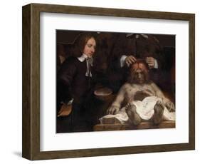 The Anatomy Lesson of Dr. Jan Deijman, 1656-Rembrandt van Rijn-Framed Giclee Print