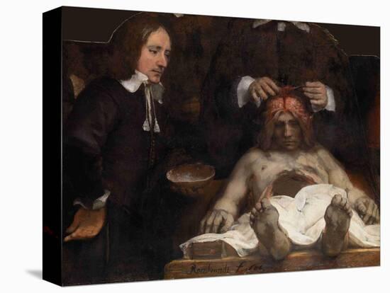 The Anatomy Lesson of Dr. Jan Deijman, 1656-Rembrandt van Rijn-Stretched Canvas