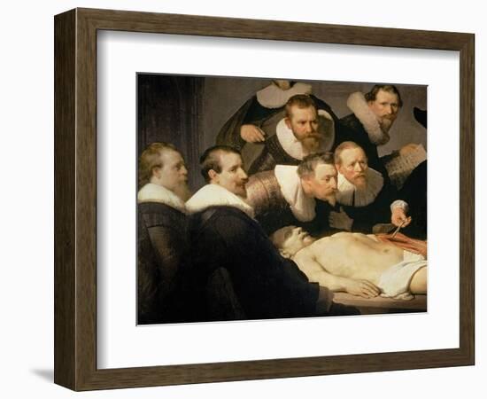 The Anatomy Lesson of Dr. Nicolaes Tulp, 1632-Rembrandt van Rijn-Framed Giclee Print