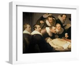 The Anatomy Lesson of Dr. Nicolaes Tulp, 1632-Rembrandt van Rijn-Framed Giclee Print