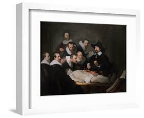 The Anatomy Lesson of Dr. Nicolaes Tulp, 1632-Rembrandt van Rijn-Framed Giclee Print