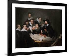 The Anatomy Lesson of Dr. Nicolaes Tulp, 1632-Rembrandt van Rijn-Framed Giclee Print