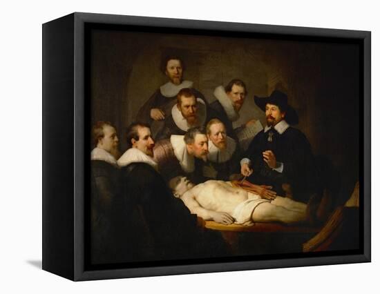 The Anatomy Lesson of Dr. Nicolaes Tulp-Rembrandt van Rijn-Framed Stretched Canvas