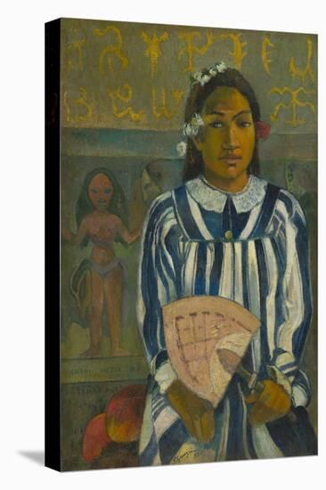 The Ancestors of Tehamana OR Tehamana Has Many Parents , 1893-Paul Gauguin-Stretched Canvas