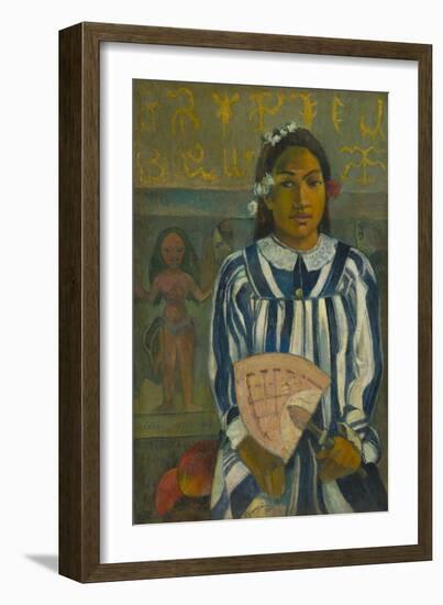 The Ancestors of Tehamana OR Tehamana Has Many Parents , 1893-Paul Gauguin-Framed Giclee Print