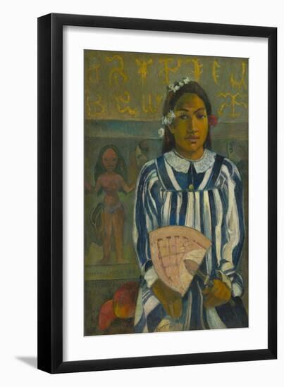 The Ancestors of Tehamana OR Tehamana Has Many Parents , 1893-Paul Gauguin-Framed Premium Giclee Print