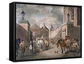 The Anchor Brewery, Mile End Road, Stepney, London, C1820-Dean Wolstenholme-Framed Stretched Canvas