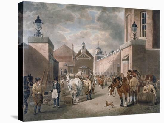 The Anchor Brewery, Mile End Road, Stepney, London, C1820-Dean Wolstenholme-Stretched Canvas