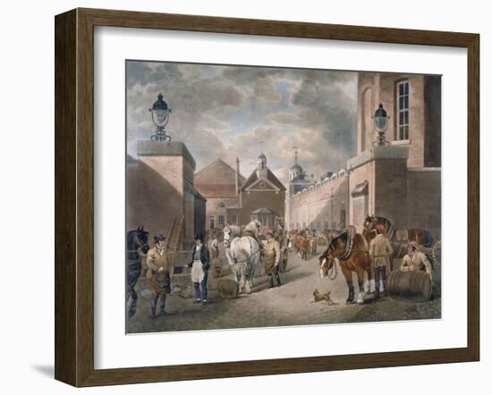 The Anchor Brewery, Mile End Road, Stepney, London, C1820-Dean Wolstenholme-Framed Giclee Print