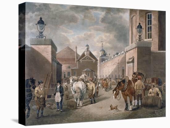 The Anchor Brewery, Mile End Road, Stepney, London, C1820-Dean Wolstenholme-Stretched Canvas