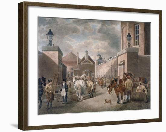 The Anchor Brewery, Mile End Road, Stepney, London, C1820-Dean Wolstenholme-Framed Giclee Print