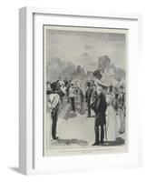 The Ancient and Honourable Artillery Company of Massachusetts Inspected by the Queen at Windsor-Thomas Walter Wilson-Framed Giclee Print