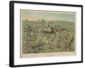 The Ancient City of Jerusalem with Solomon's Temple-null-Framed Giclee Print