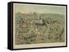 The Ancient City of Jerusalem with Solomon's Temple-null-Framed Stretched Canvas