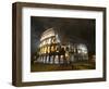 The Ancient Colosseum is Lit up for the Occasion of the Day for the Abolition of the Death Penalty-null-Framed Photographic Print