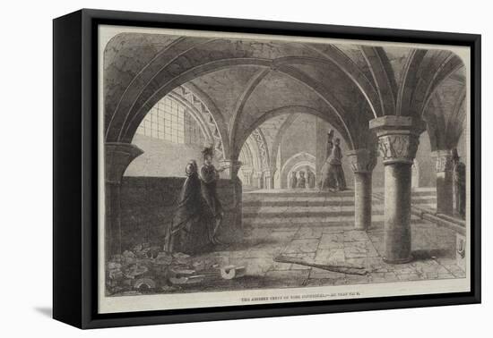 The Ancient Crypt of York Cathedral-null-Framed Stretched Canvas