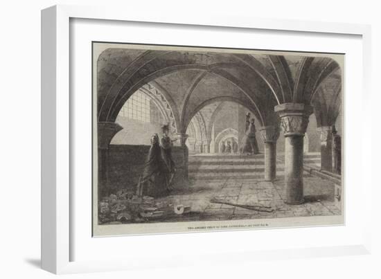 The Ancient Crypt of York Cathedral-null-Framed Giclee Print