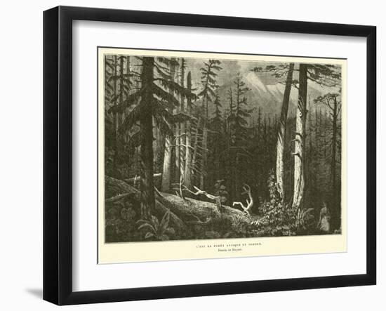 The Ancient Dark Forest-null-Framed Giclee Print