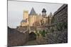 The Ancient Fortified City of Carcassone-David Lomax-Mounted Photographic Print