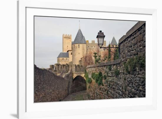 The Ancient Fortified City of Carcassone-David Lomax-Framed Photographic Print