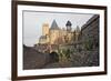 The Ancient Fortified City of Carcassone-David Lomax-Framed Photographic Print