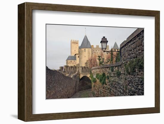 The Ancient Fortified City of Carcassone-David Lomax-Framed Photographic Print