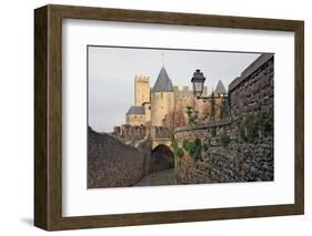 The Ancient Fortified City of Carcassone-David Lomax-Framed Photographic Print