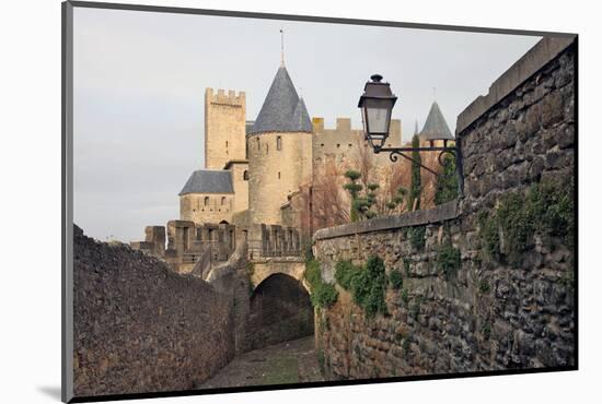 The Ancient Fortified City of Carcassone-David Lomax-Mounted Photographic Print